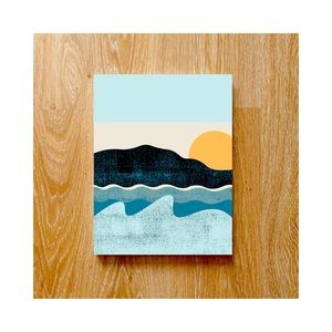 Abstract Landscape Canvas Wall Art Print 12”x16”